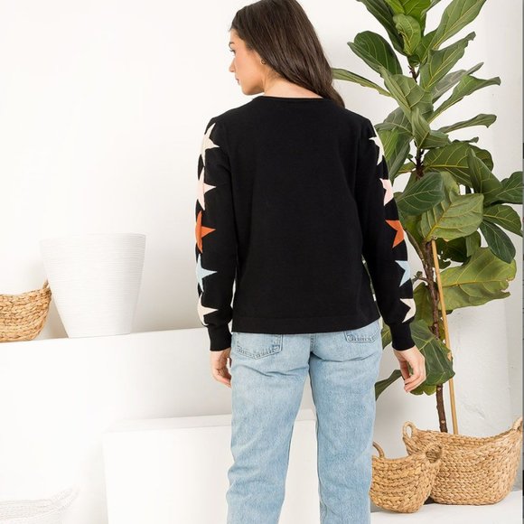 NWT - THML Star Sleeve Knit Top - Picture 5 of 6